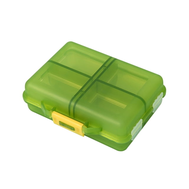 Compartment Organizer Box Travel Vitamin Organizer 8 Compartments Portable Vitamin Organizer Small and Unique Shape Easy to Carry Large Space Capacity Suitable for Outdoor Travel Small Organizer Box
