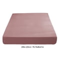 thumbnail image 3 of Double Fitted Sheet for Double Bed 78x86, Deep Pocket Non Slip Mattress Cover, Soft Polyester Knit Bed Sheet for Naked Sleeping, All Around Elastic Mattress, 3 of 6