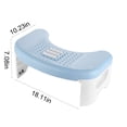 thumbnail image 3 of PEONAVET Assistance Steps Folding Toilet Stool, Squatting Poop Stool, Bathroom Potty Step Stool, Toilet Assistance Steps, Step Stool, Fits All Toilets, Detachable ＆ Stackable, 3 of 8