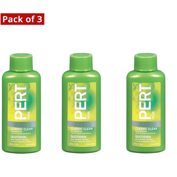 Pert Classic Clean 2 in 1 Shampoo & Conditioner 50ml - Pack of 3