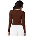thumbnail image 2 of Adar sous-Couches pour Femmes - T-Shirt de sous-Couche à Manches Longues Confortable - 2900 - Café - TG, 2 of 7