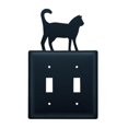 thumbnail image 1 of Village Wrought Iron ESS-6 Couvercle Interrupteur pour Chat Double - Noir, 1 of 3