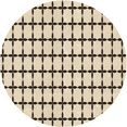 thumbnail image 1 of Ahgly Company Tapis d'Intérieur Lavable à la Machine, Carré, Transitionnel, Beige Blé, Tapis de Zone, 3 Pieds Carré, 1 of 7