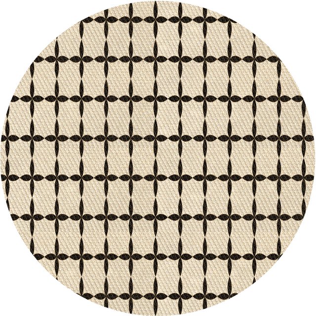 Ahgly Company Tapis d'Intérieur Lavable à la Machine, Carré, Transitionnel, Beige Blé, Tapis de Zone, 3 Pieds Carré
