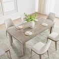 thumbnail image 4 of Farmhouse Dining Table for 6-8 People, 71" Large Wood Rustic Rectangular Dinner Table, Large Kitchen and Dining Room Furniture for Living Room, Restaurant, Apartment, 4 of 23