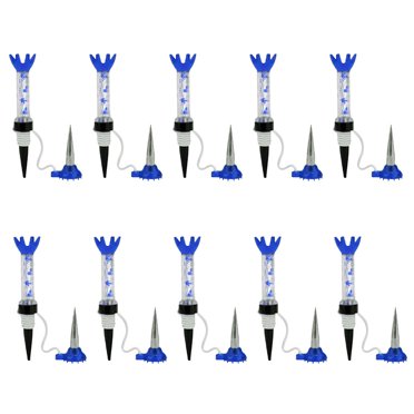 thinsony 10 Pieces Golf Ball Step Down Tees Portable Multi-colors Holder Plastic Training Practicing Outdoor Sporting Equipment Blue