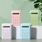 TTJ Calculators Desktop Scientific Calculator Calculator Small and Portable Student Use 8 Bit Flip Top Palm Sized Calculator In Macaron Color Scheme