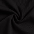 thumbnail image 4 of Toddler Girls Summer Short Sets Cotton Rib Knit Outfits Short Ruffle Cap Sleeve Tees T-Shirt Tank Tops + Skorts 2PC Sets Black 2-3 Years, 4 of 8