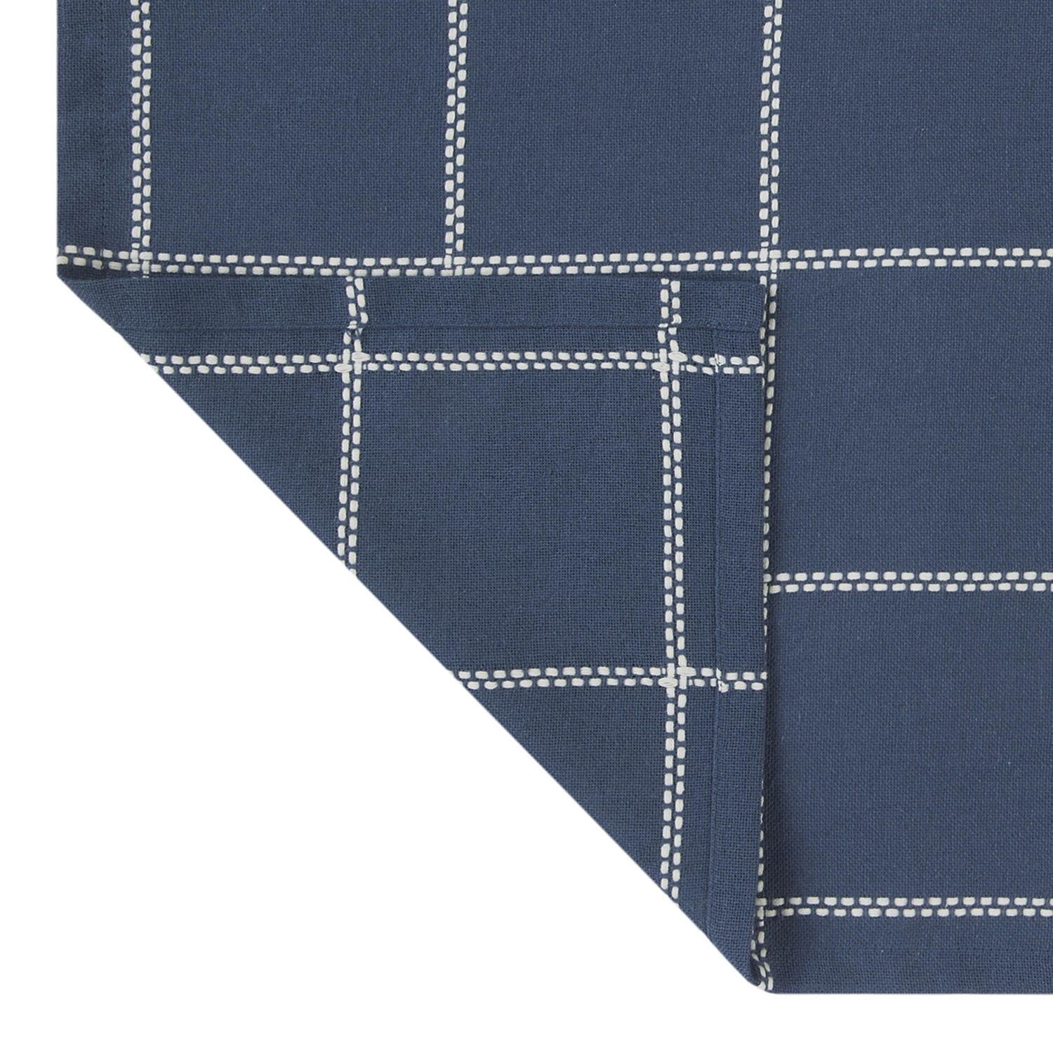 Jeté de table tissé Jamey de Better Homes & Gardens - 50" x 50" - Indigo délavé - 100 % coton