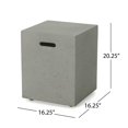 thumbnail image 2 of Table d'Appoint Support de Réservoir de Propane Square de 20 Po pour Foyer au Gaz, Gris Pâle, 2 of 7