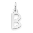 thumbnail image 1 of 14K Or Blanc Petit Bloc Incliné Initiale B Char, 1 of 2