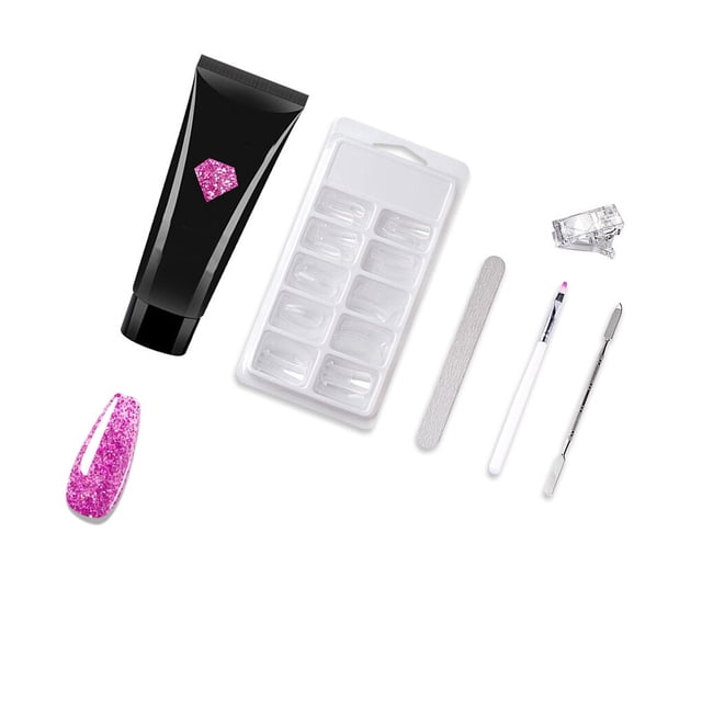 Nail Extension Gel Set Nail Lightweight Practical Nail Gel Kit Nails Starter Set Professional Kit Nail Manicure Salon Set for Beginners Type3