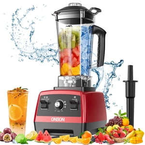 Rénovés Onson 1ZYAD9CIBLF1 Mélangeur de smoothie, 1800W Mélangeur de comptoir haute vitesse, six lames en acier inoxydable, 70 oz Jar sans BPA, commande de vitesse variable et d'impulsion
