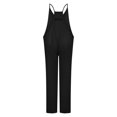 thumbnail image 5 of B91xZ Salopette Décontractée pour Femmes, Bretelles Réglables, Jambes Larges, Poches, Noir TG, 5 of 5
