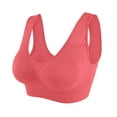 thumbnail image 2 of Kcodviy Bra Plus Bra Ultra Women Bra Set and Plus Size Thin Size Full Cup Running Bra Tops Large Color Sports Wireless Bra for Women Bra Women's Blouse, 2 of 5