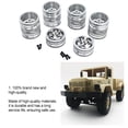 thumbnail image 3 of QualitChoice Aluminum Alloy Shock-proof Metal Wheel Rims For 1/16 WPL B16 OFF-Road RC Hop-ups Red, 3 of 6