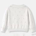thumbnail image 5 of Cowsor Toddler Girls Knit Cropped Bolero Shrug Little Kids Long Sleeve Open Front Cardigan Sweater, 5 of 5