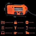 thumbnail image 3 of HLONK Solar Emergency Hand Crank Radio 5000mAh  with Reading Lamp  LED Flashlight  SOS Alarm  Cellphone Charger  Weather Scan Alert for Household Outdoor Survival, 3 of 7