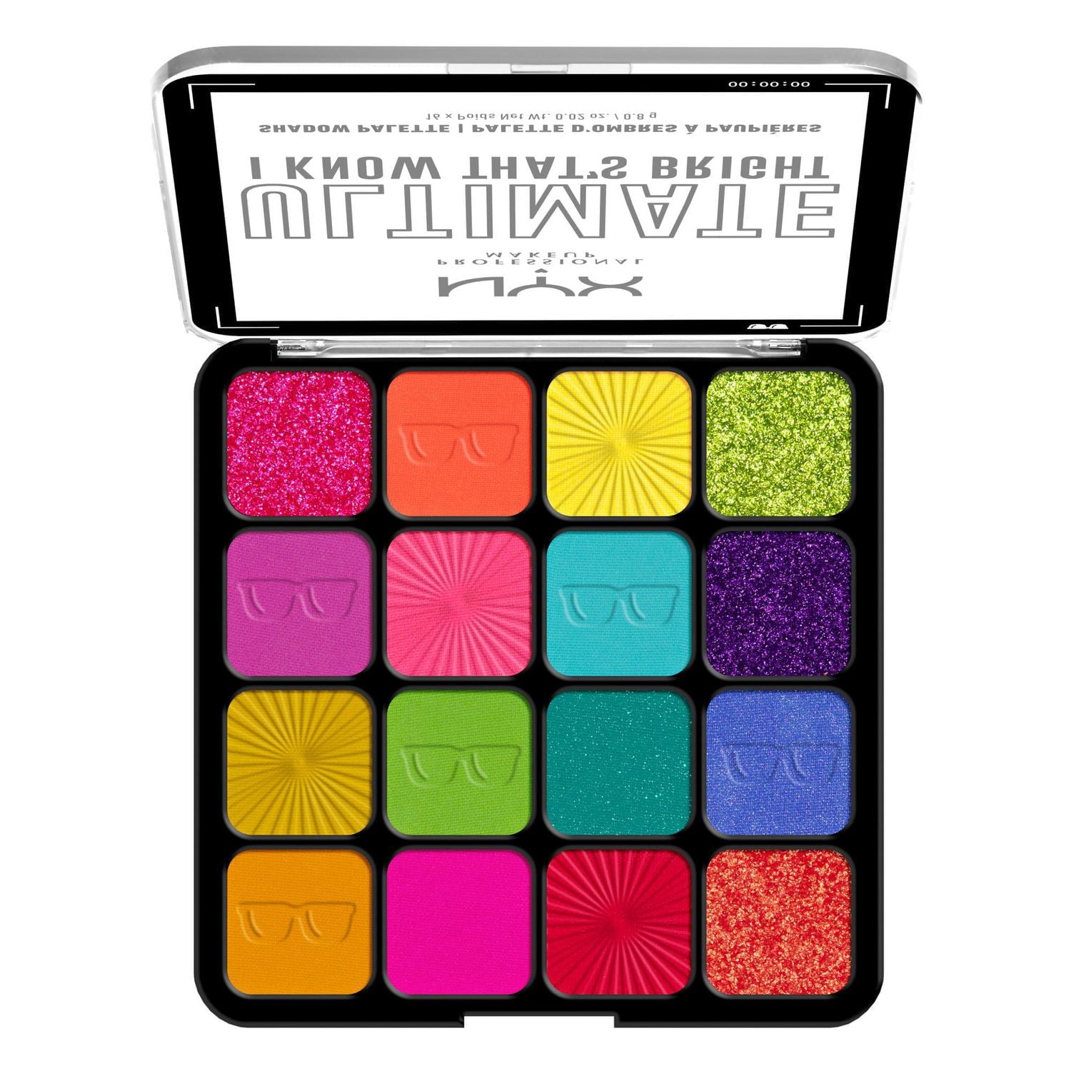 NYX PROFESSIONAL MAKEUP, Palette d'ombres à paupières Ultimate Shadow, 16 couleurs, Formule Végétalienne - Warm Neutrals