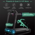 thumbnail image 4 of Gymax Folding Electric Treadmill 3.0HP Exercise Running Machine w/ App Control Purple, 4 of 10