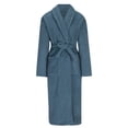 thumbnail image 1 of ShomPort Men's Fleece Pajamas Long Sleeve Open Front Textured Bathrobes Solid Color Fall Winter Warm Casual Robes with Pockets, 1 of 4