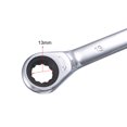 thumbnail image 4 of Unique Bargains Double Box End Ratcheting Wrench (12x13mm) Metric 72 Teeth 12 Point Ratchet Spanner Tools, CR-V, 4 of 5