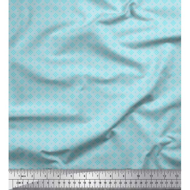 Soimoi Rayon Fabric Knitted Shirting Decor Fabric Printed Yard 56 Inch Wide