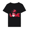 thumbnail image 5 of Pisexur T-shirt de la Saint-Valentin Haut T-shirt de la Saint-Valentin pour Femme Amour Imprimé T-shirt à Manches Courtes Haut à Manches Courtes Col Rond Haut/chemise, 5 of 5