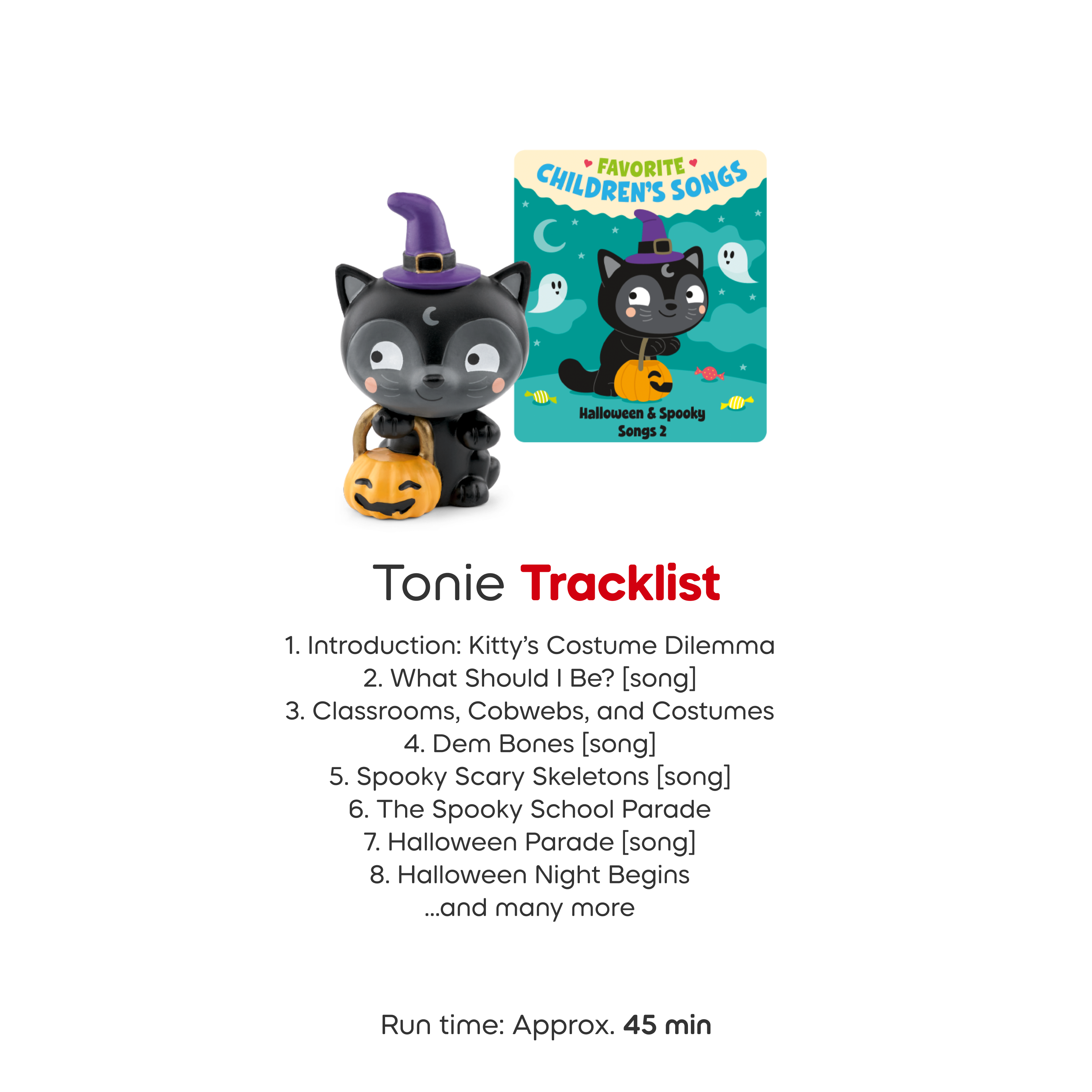 tonies Favorite Children's Songs: Halloween & Spooky Songs 2 Tonie Figurine