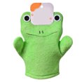 thumbnail image 1 of Kids Exfoliating Washcloth, Artificial Fiber Comfortable Deep Cleaning Pretty Design Back Scrubber Cloth  Present  For Family Green  Free Size, 1 of 8