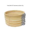 thumbnail image 4 of Langgg Portable Crossstitch Ring Replacement Home Embroidery Bamboo Hoop Frame DIY Crafting Handmade Handicraft Tool Accessories 23CM, 4 of 6