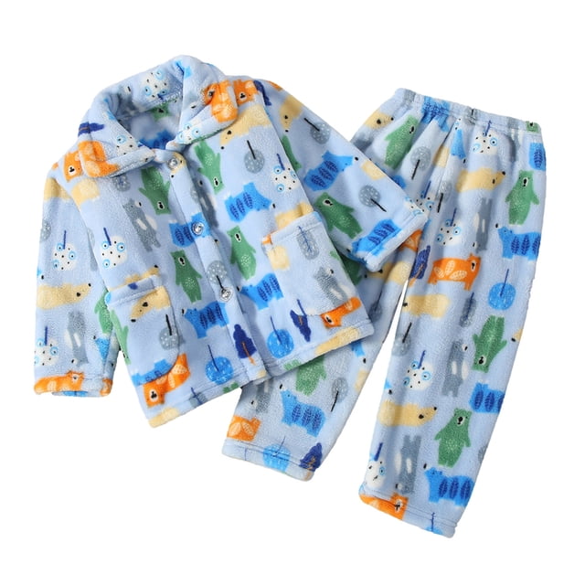 WEAIXIMIUNG Pyjama Garçon Taille 8 Coupe Ample Enfants et Garçons Ensemble de Pyjama Doux 2 Pcs