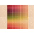 thumbnail image 1 of Ahgly Company Tapis d'Intérieur Rectangulaire Transitionnel Orange Lavable à la Machine, 2 Pieds x 5 Pieds, 1 of 7