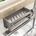 thumbnail image 1 of CaiYueKe Stainless Steel Over Sink Dish Drying Rack Multifunctional Kitchen Organizer Countertop Sponge Holder Utensil Drainer Storage Basket for Kitchen Counter Sink Side Space Saving, 1 of 7