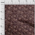thumbnail image 2 of oneOone Rayon Dark Brown Fabric Floral Craft Projects Decor Fabric Printed By The Yard 56 Inch Wide, 2 of 4