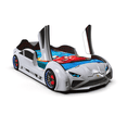 thumbnail image 2 of Lit Voiture de Course Simple LAMBO RX avec DEL et Effets Sonores, Mobilier de Chambre pour Enfants Voiture de Course, Lit Simple Voiture de Course, 2 of 5
