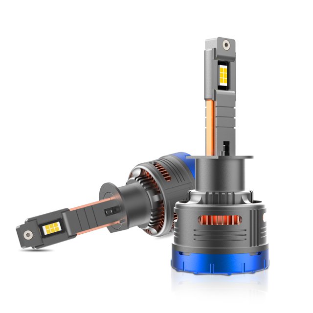 Amdohai H1 LED Headlight Bulbs IP68 Waterproof Car LED Headlight Bulbs 6000K 600W 80000LM Bright LED Headlights, 2PCS