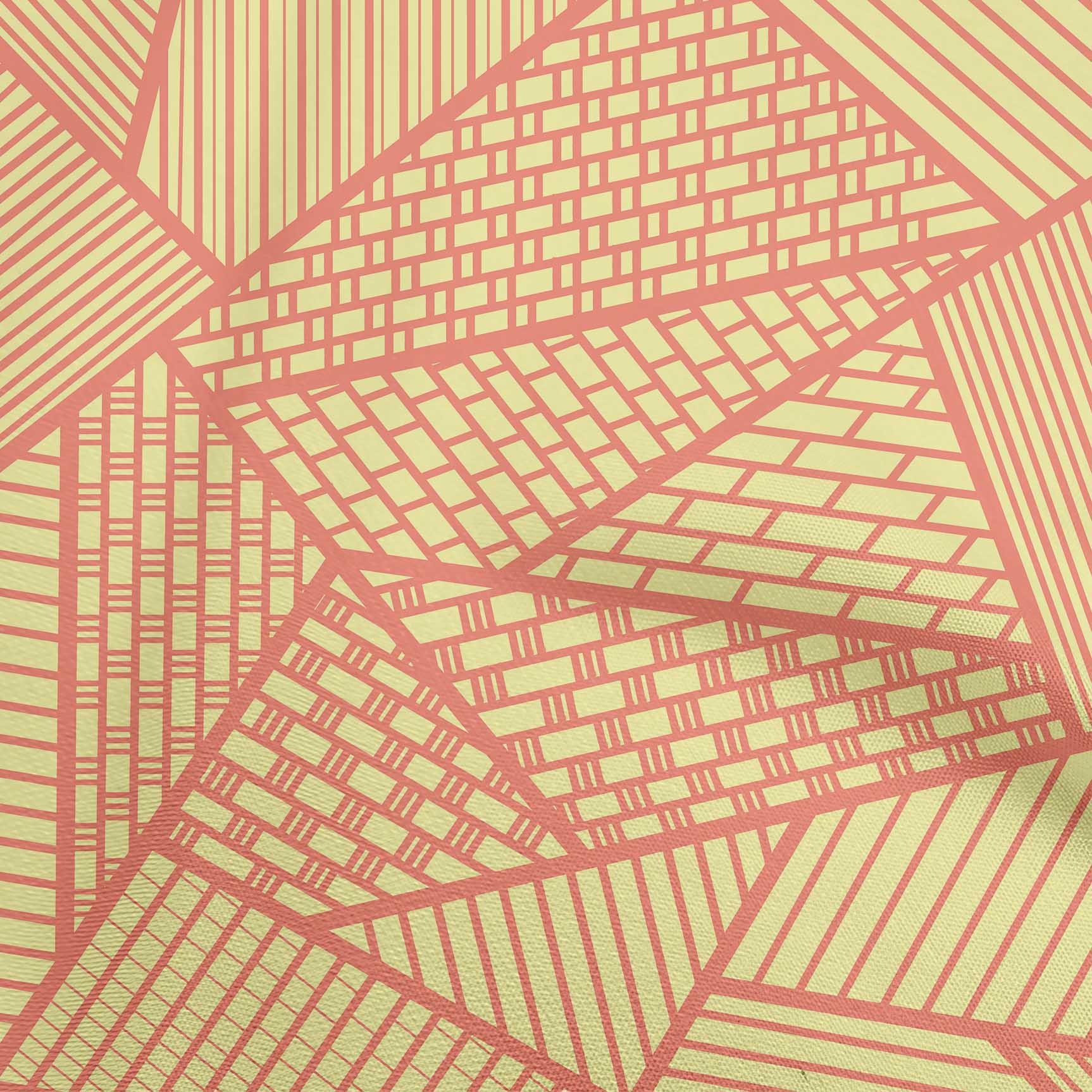 oneOone Rayon Pale Yellow Fabric Fabric For Sewing Printed Craft Fabric By The Yard 56 Inch Wide