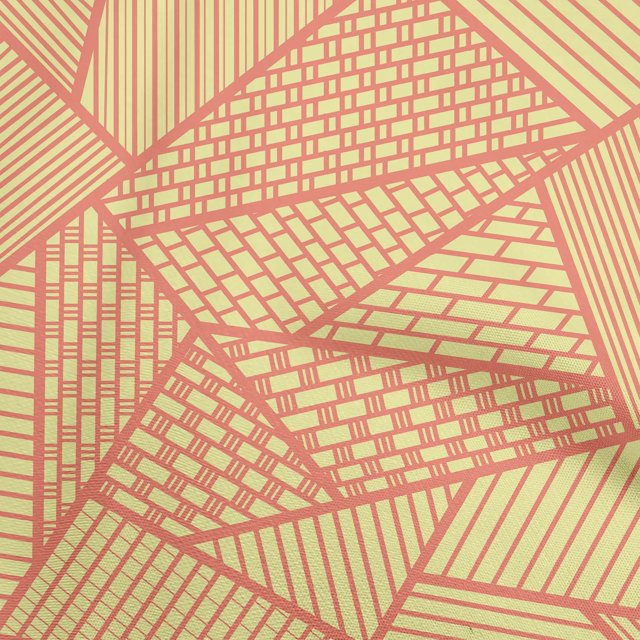oneOone Polyester Spandex Pale Yellow Fabric Fabric For Sewing Printed Craft Fabric By The Yard 56 Inch Wide