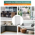 thumbnail image 3 of FDW Kitchen Step Trash Can with Lid, 13 Gallon (50L), Fingerprint-Resistant Stainless Steel, White, 3 of 6
