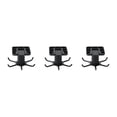 thumbnail image 1 of Maytalsory 1/2/3/5 Kitchen Hanger Self-adhesive Replacement Solid Color Punch-free 360 Degree Rotatable 6 Claw Detachable Mug Brush Rack Black 3PCS, 1 of 6