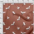 thumbnail image 3 of oneOone Polyester Spandex Rust Brown Fabric Bird Sewing Craft Projects Fabric Prints By Yard 56 Inch Wide, 3 of 4