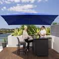 thumbnail image 1 of Costway Parasol Déporté de Patio 10 Pieds X 13 Pieds en Aluminium, Rotation 360°, Inclinaison, Bleu Marine, 1 of 10