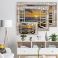 thumbnail image 5 of Design Art - Fenêtre Ouverte sur un Coucher de Soleil Jaune Vif, 5 of 5