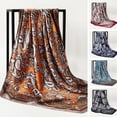 thumbnail image 3 of MesaSe Femmes Tête Wrap Vintage Rétro Forme Carrée Contraste Couleur Pliable Tête Protection Tissu Doux Imprimé Paisley Écharpe d'Été Femelle, 3 of 10