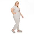 thumbnail image 4 of George Plus Women's Hacci Jersey Tee and Jogger 2-Piece Set, 4 of 6