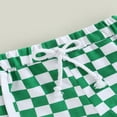 thumbnail image 4 of Girl Summer Shorts Checkerboard Tie-up Elastic Waist Short Pants, 4 of 6