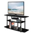 thumbnail image 3 of Convenience Concepts Designs2Go Meuble Télé Grand à Trois Niveaux, Fini Bois Noir, 3 of 5