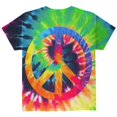 thumbnail image 2 of Peace Sign Tie Dye All Over Youth T Shirt, 2 of 2