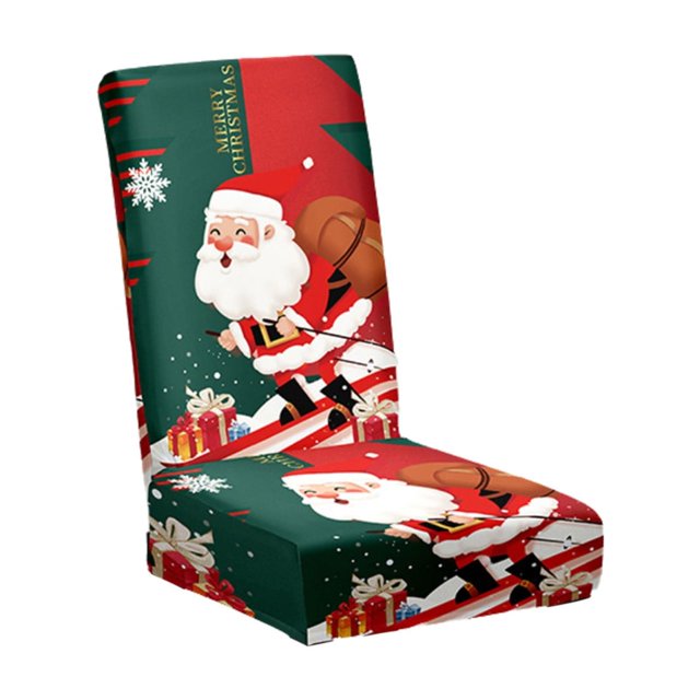 Christmas Dining Chair Covers Chair Back Covers Removable Washable Chair Protectors For Christmas Home Kitchen